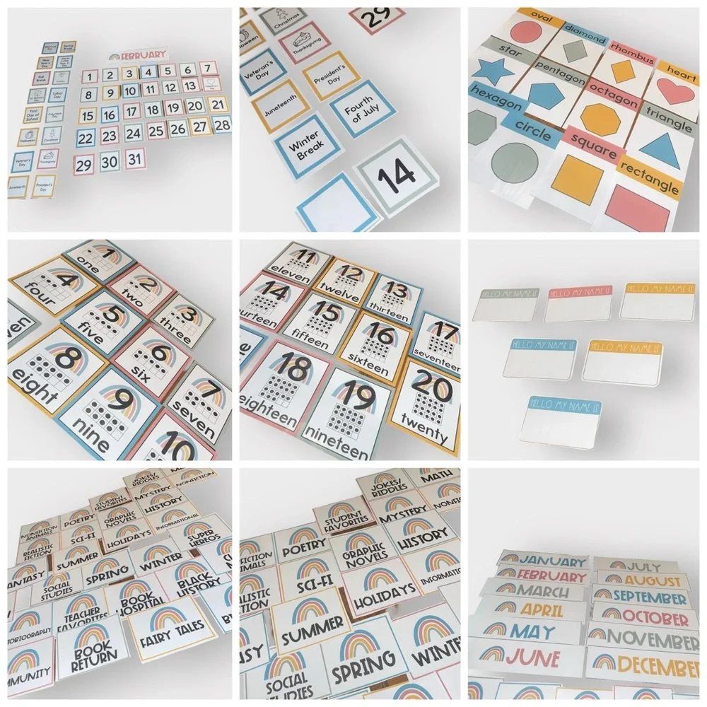 Boho Rainbow Classroom Decor